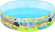 Splash 6Ft X 15" Quick and Easy Set Paddling Pool Colourful Kids Baby Swimming P