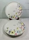 Mikasa Jolie Floral Bone China 11" Dinner Plates Set of Four New
