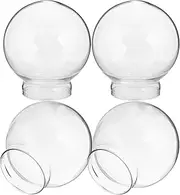 OHPHCALL Globe Craft Kit Create Your Own Ornaments 4pc Crystal Ball Covers for Home Decor