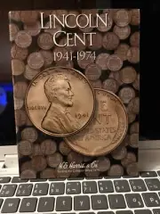 1941 - 1974 LINCOLN CENT COIN FOLDER H. E. HARRIS / WHITMAN (BRAND NEW)
