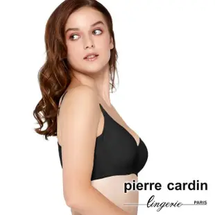 【pierre cardin 皮爾卡登女性內衣】任選_C/D罩 大罩杯完美包覆無痕內衣(單件-BLK黑)