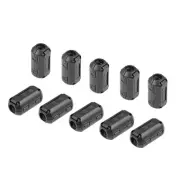 10pcs 9mm Ferrite Cores Ring Clip-On RFI EMI Noise Suppression Filter Cable Clip