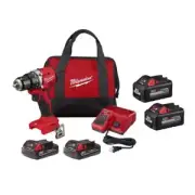 Milwaukee Power Drills 18V Li-Ion Cordless 1/2" w/ 6.0Ah Battery Pack (2-Pack)