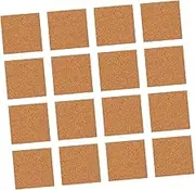 PERSELOSO 36pcs Self Adhesive Cork Coasters for DIY Crafts Heat Insulation Slip Surface Writable for for Home and Office Decor