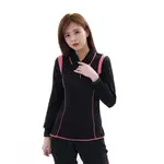 【遊遍天下】台灣現貨-MIT 台灣製女款吸濕排汗POLO長衫 GL1010 / 黑粉