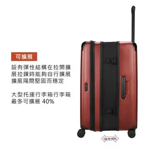 VICTORINOX 瑞士維氏Spectra 3.0 可擴展29吋行李箱 / 旅行箱-黑/紅色