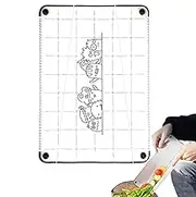 Camping Cutting Board - Portable Foldable Cutting Board Space Saving Chopping Board - Camping Accessories Non-Slip Flexible Cutting Mat for Vegetsble & Meat