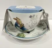 Beatrix Potter Peter Rabbit Floppy Easter Spring Ceramic Teacup & Saucer Set NEW