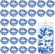 DomeStar 36 PCS Blue Pearl Strings for Floating Candle, Artificial Beads