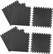 8pcs Taekwondo Mat Floor Mats Area Rugs Carpet Puzzle Mat Floor Mat for Gym Play Mat Flooring Gym Mat Puzzle Floor Gym Mat Interlocking Mat Puzzle Play Mat Black