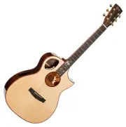 Cort Roselyn Redux Acoustic Guitar Unique Design All Solid Wood OM Cutaway