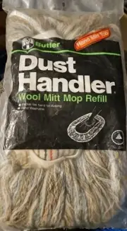 New - Butler -Dust Handler Brand Wool Mit Mop Refill #2091 New Old Stock
