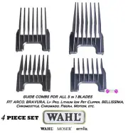 Wahl Attachment GUIDE 5 in 1 Blade 4 COMB SET for BRAVURA,Motion,Beretto Clipper