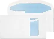 Purely Everyday 9114PW Envelopes Wet Seal with Portrait Window White DL+ 121 x 235 mm 90 g/m² Pack of 1000