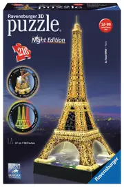 Ravensburger 3D Puzzle 216pc - Eiffel Tower At Night