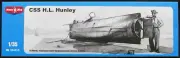 MikroMir Models 1/35 C.S.S. H.L. HUNLEY Confederate Submarine