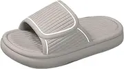 [Generic] 2 Strap Slides for Women Men Pillow House Slippers Non Slip Shower Shoes Fit Bathroom Bedroom Pool Beach Sports Slide Sandals for Women