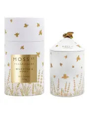 [Moss St. Fragrances] Wildwood & Honey - Large Ceramic Candle 360g