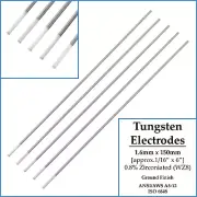 WZ8 5pcs 1.6mm x 150mm Tungsten Electrode Tig Welding 0.8% Zirconiated AC