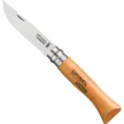 Opinel No 6 Carbon Steel Folding Knife 70mm Beechwood Handle Pocket Knife France