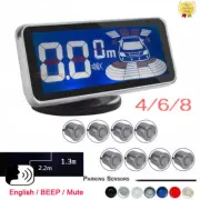 Electromagnetic LCD Digital Screen Car Parking Sensors Radars Back Reverse