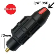 CK Safe-Loc 35mm Dinse Power Adaptor - Gas Through. For CK 3/8" Torches