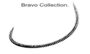 2PN-011 Genuine Faceted Iron Ore Hematite Sterling Silver New Choker Necklace