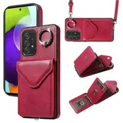 005 For Samsung Galaxy A52 5G/A52s 5G/A52 4G Case Vertical Flip Card Holder Ring Kickstand Cover