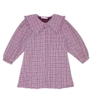 [The New Society] The New Society Anabella checked dress Y 8 pink