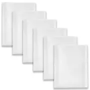 6pc Colourhide Display Book File/Document Holder Organiser Fixed 20-Sheets Clear