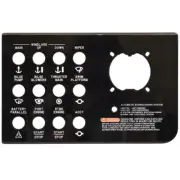 Sea Ray Boat Blank Switch Panel 2335290 | Sundancer 320 Black (Starboard)
