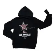NWT Nike Air Jordan KIDS Los Angeles Jumpman Star Fleece Pullover Hoodie Black