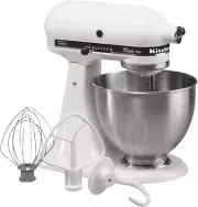 KitchenAid Classic Plus KSM75WH 4.5qt Tilt-Head Stand Mixer - White