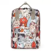 Travel Casual Backpacks Student Nursery Bag(XL, Happy Cats)
