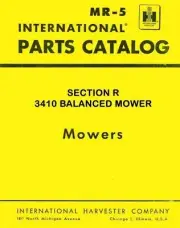 International Harvester Farmall 3410 Balanced Mower Parts Catalog Manual