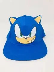 Sonic The Hedgehog Sonic Blue Adjustable Strap Back Hat Cap NWT Youth Sz