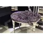 Amethyst Stone Quartz Coffee Table For Living & Hallway Furniture Decor