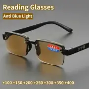 Reading Glasses Men HD Presbyopia Glasses Fashion Eyeglasses +1.0 To +4.0 Retro