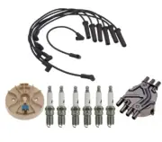 ACDelco Ignition Kit Distributor Rotor Cap Wire Spark Plugs for Chevy P30 4.3 V6