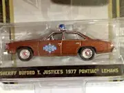 Greenlight 1:64 1977 PONTIAC LEMANS Sheriff Justice SMOKEY AND THE BANDIT new