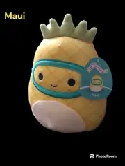 Squishmallow 8 inch Maui the Pineapple with Scuba Mask
