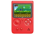 Handheld Games Console for Kids Adults 2.8 Inch Screen 2500 Classic Games Game Player with AV Cable Can Play-Red