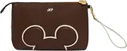 [Freshly Picked] Classic Zip Pouches, Multiple Colors, Mocha Mickey