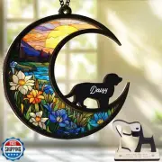 6'' Boykin Spaniel Dog Memorial Suncatcher Personalized Name Dog Breed Pet Or