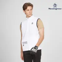 在飛比找momo購物網優惠-【Munsingwear】企鵝牌 男款白色立領機能刺繡印花修