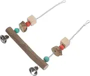 SUPVOX Parrot Perch Bird Cage Parrot Swing Wooden Bird Plaything Wooden