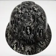 full brim hard hat custom hydro dipped IN CHICAGO WHITE SOX BASEBALL NEW