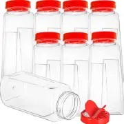 8 Pack Large Spice Jar, 32Oz Seasoning Shaker, Plastic Spice Container Bottle wi