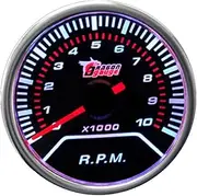 E Support Car Motor Universal Smoke Len 52mm Tacho Tachometer Indicator Gauge Meter