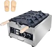 Electric Shoes Shape Waffle Making Machine Non-stick Coating 4pcs Shoe Shaped Bread Maker Baker Commercial